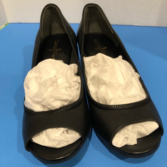 Cole Haan Shoes - Cole Haan Air Tali Open Toe Wedge 40 Black